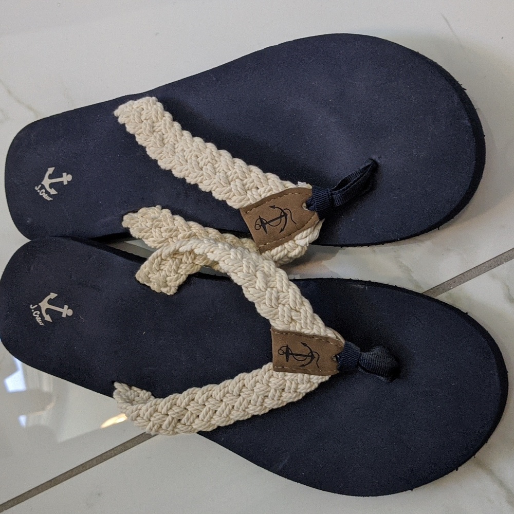 J Crew Woman's foam flip flops size 8.5